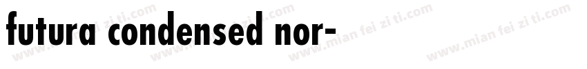 futura condensed nor字体转换